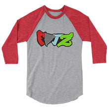 画像をギャラリービューアに読み込む, 3/4 sleeve raglan shirt