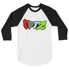 画像をギャラリービューアに読み込む, 3/4 sleeve raglan shirt