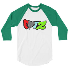 画像をギャラリービューアに読み込む, 3/4 sleeve raglan shirt